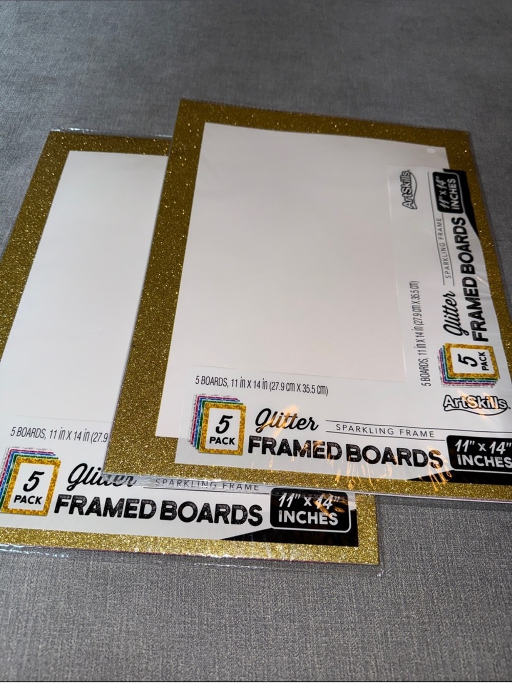 ArtSkills Glitter Framed Boards - 2 Packs of 5
